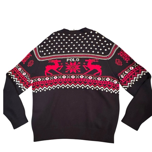 Polo by Ralph Lauren Men’s Reindeer Cotton/Cashmere Sweater NWT - Picture 5 of 8